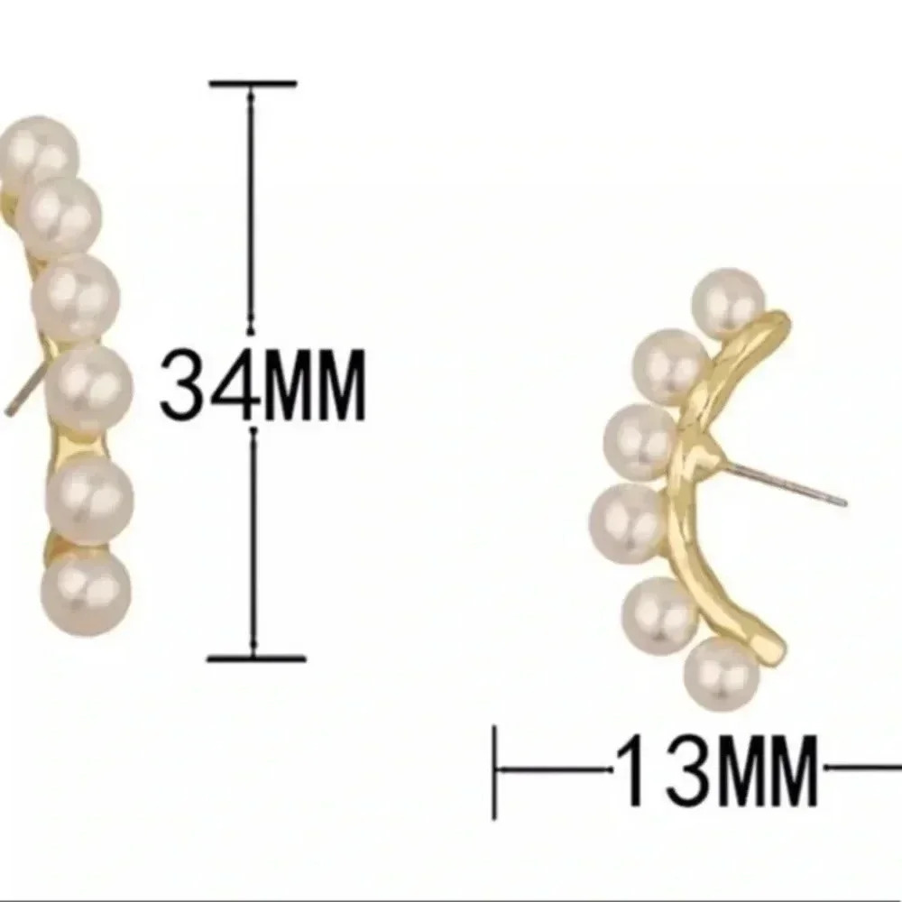 PEARL Earcuff Earrings - Picture 2 of 3